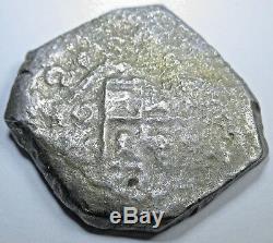 1732 Shipwreck Spanish Silver 8 Reales Eight Real Colonial Era Cob Treasure Coin