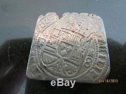 1733 Mexico City Klippe 8 Reale Cob. Incredible. Beautiful. A. N. A. Certified