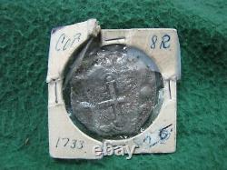 1733 Mexico Shipwreck COB 8 Reales SILVER Coin Spanish Colonial SILVER Cob Coin