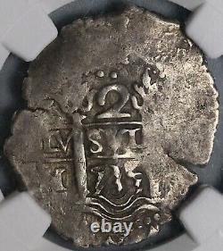 1735 NGC VF 35 Peru Cob 2 Reales Spain Colonial Silver Coin POP 1/0 (22061301C)