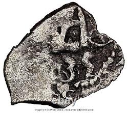 1735-P Bolivia Phillip V 1/2 Real Shipwreck Cob Potosi Mint NGC VF Details KM27a