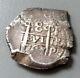 1741 Potosi Silver Bolivia 8 Reales Cob Philip V Coin