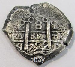 1752 Q Potosi Silver Bolivia 8 Reales (corazon Shape) Cob Ferdinand VI Coin