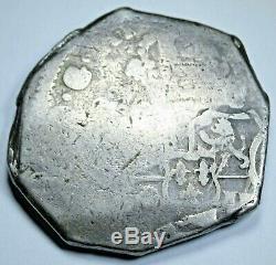1752 Spanish Guatemala Silver 8 Reales Eight Real Old Dollar Treasure Cob Coin