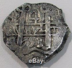 1753 Q Potosi Silver Bolivia 4 Reales Cob Ferdinand VI Coin