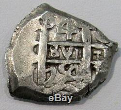 1754 Q Potosi Silver Bolivia 4 Reales Cob Ferdinand VI Coin 2 Dates