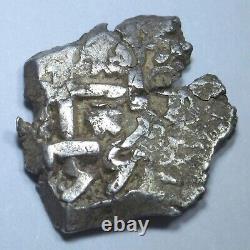 1755 Bolivia Silver 1 Reales Spanish Colonial Genuine 1700's Old Pirate Cob Coin