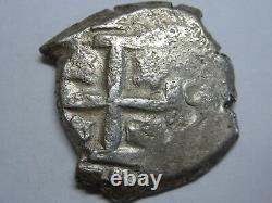 1756 Potosi 2 Real Cob Ferdinand VI Assayer Q Bolivia Spain Pirate Silver Coin
