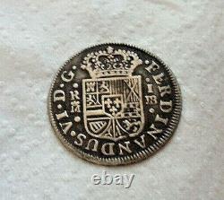 1757 1 Reales Silver Treasure Cob Coin
