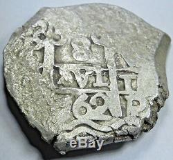 1762 Spanish Potosi Silver Cob 8 Reales Eight Real Colonial Treasure Cob Coin
