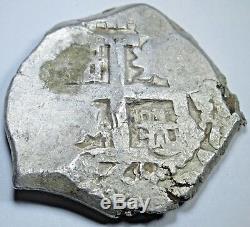 1762 Spanish Potosi Silver Cob 8 Reales Eight Real Colonial Treasure Cob Coin