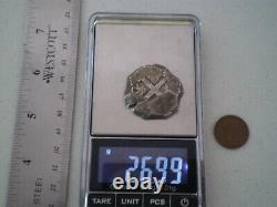 1763 Bolivia 8 Reales Dollar Pesos Colonial 8r Cob Silver Coin