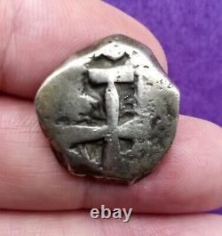 1771 Dated 2 Reales Silver Cob Spanish Treasure Coin Land Treasure