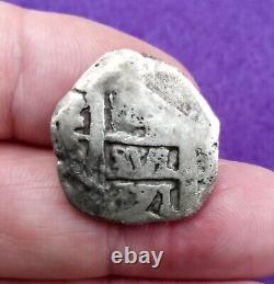 1771 Dated 2 Reales Silver Cob Spanish Treasure Coin Land Treasure