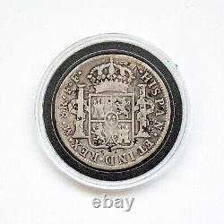 1778 Mexico 8 Reales Colonial Spanish Silver Coin Chop Marks Pirate Coin