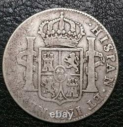 1792 FM Mexico 4 Reale Milled Bust King Charles IIII US Colony Silver Cob Coin