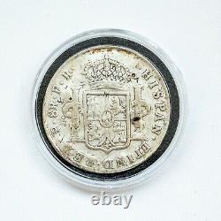 1792 Mexico 8 Reales Colonial Spanish Silver Coin Chop Marks Pirate Coin