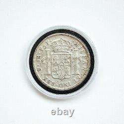 1796 Mexico 8 Reales Colonial Spanish Silver Coin Chop Marks Pirate Coin