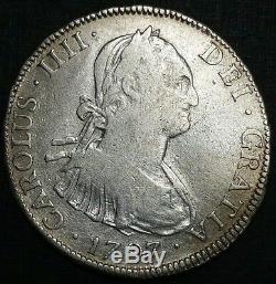 1797 PTS PP Bolivia 4 Reale Rare Hoard Silver Milled Bust US First Cob Coin