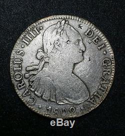 1802 FT Mexico 8 Reale Spanish Milled Bust U. S. First Silver Dollar Cob Coin