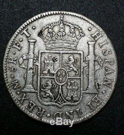 1802 FT Mexico 8 Reale Spanish Milled Bust U. S. First Silver Dollar Cob Coin