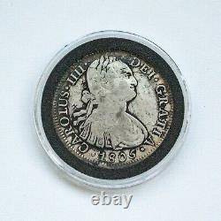 1805 Mexico 8 Reales Colonial Spanish Silver Coin Pirate Coin