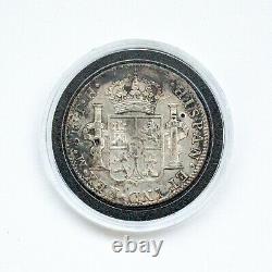 1807 Mexico 8 Reales Colonial Spanish Silver Coin Chop Marks Pirate Coin