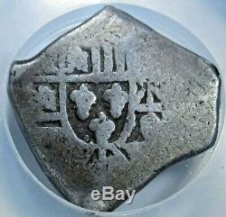 1820 Madura Island 1/2 Real Batu 1700's 4R Mexico Cob Sumenep Countermark Coin