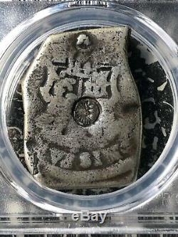 (1839) Guatemala 8 Reales C/S on Cob 8 Reales PCGS Lot#G616 Silver! Scarce