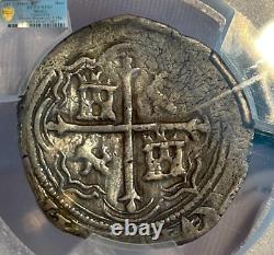 1 Real Atocha 1622 Shipwreck Pcgs 45 1572-89 Pirate Silver Coins Treasure Cob