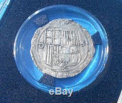 2 REALES Silver Cob with + SQUARE D ASSAYER+ of REYES CATOLICOS (1474-1504)