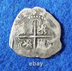 2 Real Silver Spanish Land Treasure Date Circa 1556-98