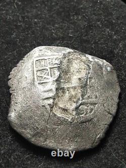 8 Reales Cob Coin, Spice Islands Shipwreck (VN Cross, N Shield, Slightly O mark)