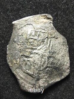 8 Reales Cob Coin, Spice Islands Shipwreck (Very Nice Cross & Shield, BIG SIZE)