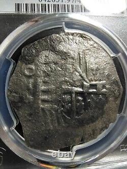 8 Reales Cob Mexico, Spice Island, F Details PCGS Certified, Calico Type 162