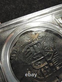 8 Reales Cob Mexico, Spice Island Shipwreck Treasure, VF Details PCGS Certified