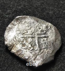 8 Reales Cob Spanish Coin, Spice Islands Shipwreck (VN Cross & Shield, Mark 8)
