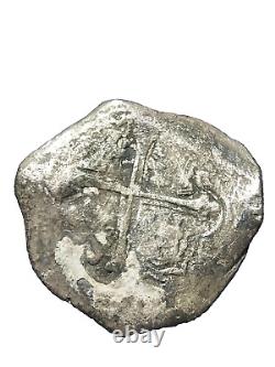 8 Reales Cob, Spice Islands Shipwreck (Very Nice Cross & Shield, OMD, Coral)