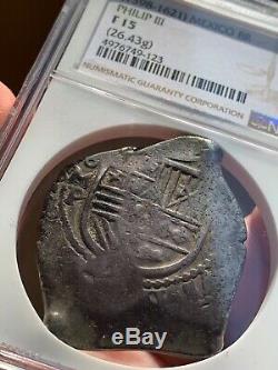 8 Reales Mexico (REAL COBS) NGC F15 Scarce