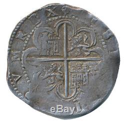 8 Reales Spain 1589-1596 Philip II taler thaler cob