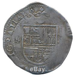 8 Reales Spain 1589-1596 Philip II taler thaler cob