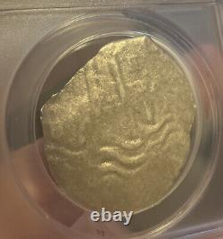 AUTHENTIC 8 Reales Silver Cob Coin Spanish Consolacion Shipwreck 1681 ANACS Pira