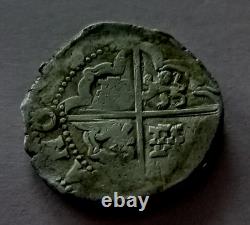 Amazing Pirate cob Silver 8 reales Potosi T dots 1630 Extremely rare