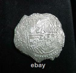 Atocha 1613-1616 8 Reales Spanish Shipwreck Silver COB Coin Assayer Q Potosi
