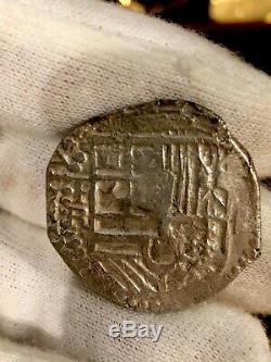 Atocha 1622 Bolivia 4 Reales Grade 1 Treasure Fisher Coa Pirate Gold Coins Cob