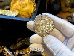 Atocha 1622 Shipwreck Bolivia 8 Reales Silver Cob Pirate Gold Coins Treasure