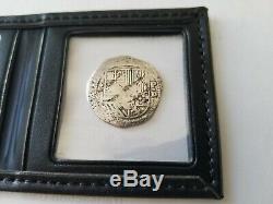 Atocha 2 Reales GRADE 1 Assayer D 1577-1588 Coin Shipwreck Artifact Treasure Cob