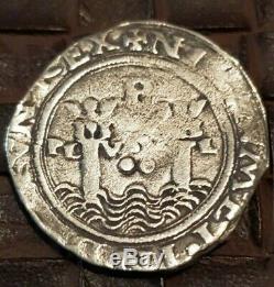 Atocha 2 Reales GRADE 1 Assayer R 1568-1577 Coin Extremely Rare App $40000 Cob