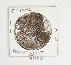 Atocha 8 Reales Grade Shipwreck Coin with COA Philip III Silver Cob Potosi / T