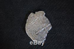 Atocha Potosi Silver Cob 8 Reale Shipwreck Coin #158, Mel Fisher Stamped COA